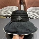 日本未入荷 モンクレール 激安通販 2025新型漁師帽女春夏日よけサンバイザー大縁帽