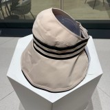 新作 セリーヌ コピー の夏の新型空頂漁師帽日焼け止め屋外での折りたたみ式日除け帽子女性百合太陽帽子