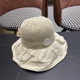 【限定】モンクレール 偽物通販  2025新型漁師帽女春夏日よけサンバイザー大縁帽