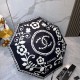 大人気 シャネル 偽物通販  Chanel リボン夏の新作全自動折りたたみ晴雨傘