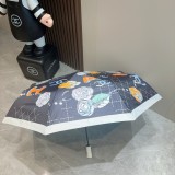 入手困難 シャネル 激安偽物 Chanel バラの花の柄の三つ折り自動折りたたみ晴雨傘