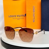 新作 ルイヴィトン 偽物通販  新型フレームレスサングラス Louis vuittonの新型フレームレスサングラス7色