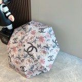 使い勝手良し シャネル 激安通販 Chanel 三つ折り自動折りたたみ式晴雨傘