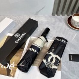 超話題! シャネル 激安偽物 Chanel リボン夏の新作全自動折りたたみ晴雨傘