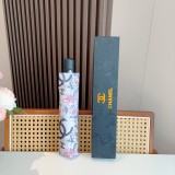使い勝手良し シャネル 激安通販 Chanel 三つ折り自動折りたたみ式晴雨傘
