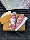 使い勝手良し ルイヴィトン 激安通販  L.v x off-white x Nikeの3者が名フラッシュドリル版カジュアルスニーカー