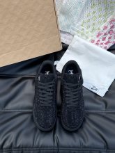追跡付 ルイヴィトン 激安偽物 L.v x off-white x Nikeの3者が名フラッシュドリル版カジュアルスニーカー