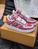 使い勝手良し ルイヴィトン 激安通販  L.v x off-white x Nikeの3者が名フラッシュドリル版カジュアルスニーカー