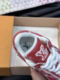 使い勝手良し ルイヴィトン 激安通販  L.v x off-white x Nikeの3者が名フラッシュドリル版カジュアルスニーカー
