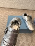 追跡付 プラダ 激安通販 のショーモデルレトロなフリンジ半スリッパの単靴