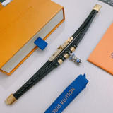 超話題! ルイヴィトン n級品 LV牛革手縄ブレスレット