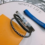 高品質 ルイヴィトン 激安偽物 LV牛革手縄ブレスレット