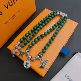 超奇跡の入荷☆ ルイヴィトン コピーおすすめ LV多元素瑪瑙泰銀風ネックレス