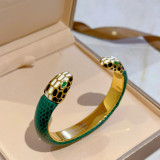 高品質 ブルガリ スーパーコピー のブレスレットSerpenti Viperシリーズの蛇の頭ブレスレット