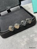 累積売上総額第１位！ティファニー 偽物通販  の素銀ハート型ドリル付きピアス