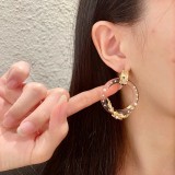 【限定】シャネル コピー の透明水晶真珠茶花星文字組み合わせイヤリング