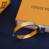 大人気 ルイヴィトン コピー LVニュートラル彫刻アルファベットブレスレット