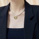 【話題商品！】シャネル 激安偽物 ChanelのダブルCパールハート ネックレス