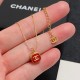 超奇跡の入荷☆ シャネル 激安通販 ChanelのダブルCニューイヤーレッド正方形ネックレス