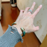 高品質 ブルガリ スーパーコピー のブレスレットSerpenti Viperシリーズの蛇の頭ブレスレット