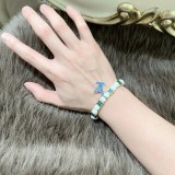 追跡付 ルイヴィトン 偽物通販  LV 多元素瑪瑙泰銀風ブレスレット