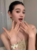 超話題! シャネル 偽物通販 Chanel のレトロな赤エンボスの大判cイヤリング