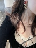 超話題! シャネル 偽物通販 Chanel のレトロな赤エンボスの大判cイヤリング