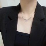 一目惚れ♪ シャネル コピーおすすめ ChanelのダブルCシルバーペンダントネックレス