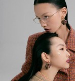 追跡付 シャネル 激安通販 Chanelの落書き迷彩ハートのイヤリング