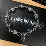【限定】クロムハーツ 偽物通販 の手札入り太い十字架ブレスレット