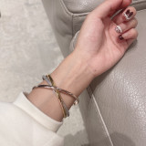 【限定】 カルティエ スーパーコピー の三環三色ブレスレット