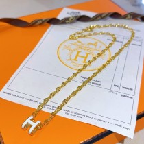 大人気 エルメス 激安通販 のネックレスH字母楕円系アクセサリー