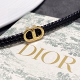 入手困難 ディオール コピー Dior のアルファベットの最新レザーネックレス
