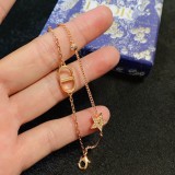 一目惚れ♪ ディオール 激安通販 Dior のアルファベットローズゴールドダブルブレスレット