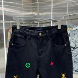 【話題商品！】ルイヴィトン スーパーコピー LVカラーアルファベットLOGO圧シリカゲルジーンズ