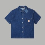 ★超人気 ルイヴィトン 激安通販  のLv 25 ss春先背中パイル地デニムベストシャツ