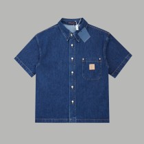 ★超人気 ルイヴィトン 激安通販  のLv 25 ss春先背中パイル地デニムベストシャツ