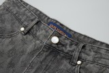 【話題商品！】ルイヴィトン n級品 Lv 25 ss春先の新作ジャカード柄デニムパンツ