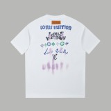 日本未入荷 ルイヴィトン スーパーコピー  LV25 SS春先新落書き手描きロゴロゴロゴ半袖