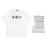 超話題! ルイヴィトン n級品 LV三花柄プリント半袖Tシャツ