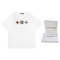 超話題! ルイヴィトン n級品 LV三花柄プリント半袖Tシャツ