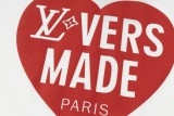 稀少 ルイヴィトン 激安通販  LV 25 SSレッドハート半袖Tシャツ