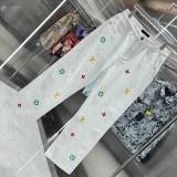 追跡付 ルイヴィトン n級品 LVカラーアルファベットLOGO圧シリカゲルジーンズ