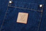 ★超人気 ルイヴィトン 激安通販  のLv 25 ss春先背中パイル地デニムベストシャツ