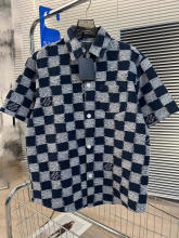 稀少 ルイヴィトン スーパーコピーのLV 25SS春夏モザイクボードジャカード生地半袖シャツジャケット