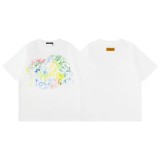 ★超人気 ルイヴィトン コピー LVカラークレヨンプリント半袖Tシャツ