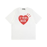 稀少 ルイヴィトン 激安通販  LV 25 SSレッドハート半袖Tシャツ