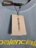 追跡付 バレンシアガ コピー ロゴアルファベット刺繍ラウンドネック半袖Tシャツ