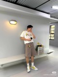 累積売上総額第１位！フェンディ 偽物通販 2025SSのプリントアルファベットロゴラウンドネック半袖Tシャツ2色