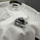 累積売上総額第１位！ バレンシアガ コピーおすすめ ロゴ刺繍入り半袖Tシャツ